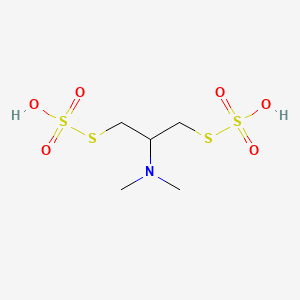 molecular formula C5H13NO6S4 B1206489 Thiosultap CAS No. 98968-92-4