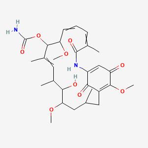 Carbamic acid (6-hydroxy-5,11,21-trimethoxy-3,7,9,15-tetramethyl-16,20,22-trioxo-17-azabicyclo[16.3.1]docosa-1(21),8,12,14,18-pentaen-10-yl) ester