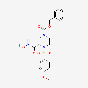 4-(Benzyloxycarbonyl)-1-(4-methoxyphenylsulfonyl)-N-hydroxypiperazine-2-carboxamide