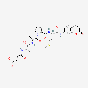 molecular formula C31H41N5O9S B12064933 MeOSuc-DL-Ala-DL-Ala-DL-Pro-DL-Met-AMC 