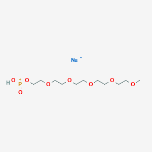 molecular formula C11H24NaO8P+ B12064997 Sodium 2,5,8,11,14-pentaoxahexadecan-16-YL hydrogen phosphonate 