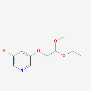 molecular formula C11H16BrNO3 B12065001 3-(2,2-Diethoxyethoxy)-5-bromopyridine 
