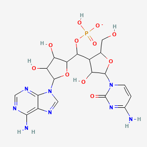 molecular formula C19H24N8O11P- B12065020 Adenosine,cytidylyl-(3'(R)5')- 