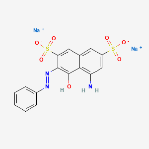 molecular formula C16H11N3Na2O7S2 B1206504 Azo fuchsine CAS No. 3567-66-6