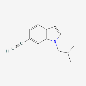 molecular formula C14H15N B12065068 6-Ethynyl-1-isobutyl-1H-indole 
