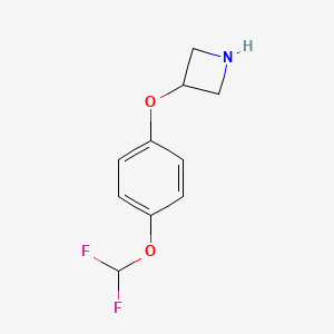 molecular formula C10H11F2NO2 B12065136 3-[4-(Difluoromethoxy)phenoxy]azetidine 