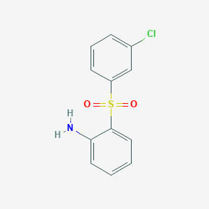 molecular formula C12H10ClNO2S B12065201 2-(3-Chlorobenzene-1-sulfonyl)aniline CAS No. 61174-33-2