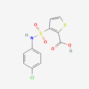 3-[(4-Chloroanilino)sulfonyl]thiophene-2-carboxylic acid