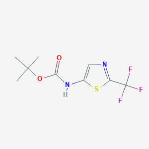 molecular formula C9H11F3N2O2S B12065245 tert-Butyl (2-(trifluoromethyl)thiazol-5-yl)carbamate 