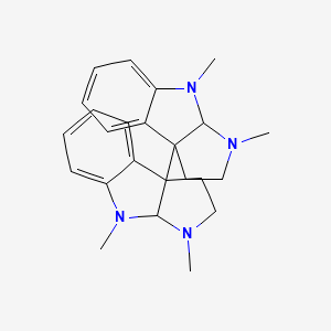 molecular formula C24H30N4 B1206525 Folicanthine 