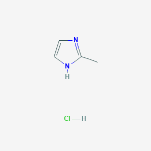molecular formula C4H7ClN2 B1206526 2-Methylimidazole hydrochloride 