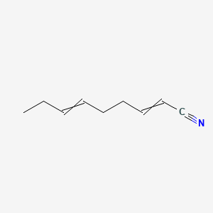 molecular formula C9H13N B12065268 Nona-2-6-dienenitrile CAS No. 67019-89-0
