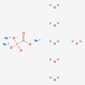 molecular formula CH12Na3O11P B120653 六水合磷酸甲酸钠 CAS No. 34156-56-4