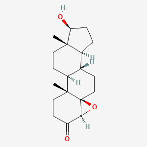 molecular formula C19H28O3 B1206530 4beta,5-Epoxy-17beta-hydroxy-5beta-androstan-3-one CAS No. 2189-83-5