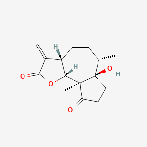 molecular formula C15H20O4 B1206532 冠状花素 CAS No. 2571-81-5