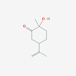 molecular formula C10H16O2 B1206533 1-Hydroxymenth-8-en-2-one CAS No. 7086-80-8