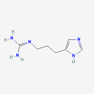 molecular formula C7H13N5 B1206538 3-(4(5)-Imidazolyl)propylguanidine CAS No. 46129-28-6