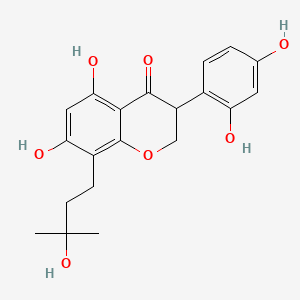 molecular formula C20H22O7 B1206540 Kievitone hydrate CAS No. 62682-11-5