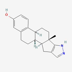 molecular formula C19H22N2O B1206541 16,17-Pyrazoleestrone CAS No. 3460-91-1