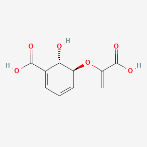 molecular formula C10H10O6 B1206543 Isochorismic acid CAS No. 22642-82-6