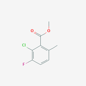 molecular formula C9H8ClFO2 B12065439 Methyl 2-chloro-3-fluoro-6-methylbenzoate CAS No. 1804404-11-2