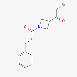 molecular formula C13H14BrNO3 B12065442 Benzyl 3-(2-bromoacetyl)azetidine-1-carboxylate 