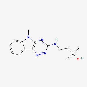 3-(3-Hydroxy-3-methylbutylamino)-5-methyl-as-triazino(5,6-b)indole