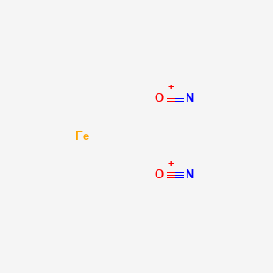 molecular formula FeN2O2+2 B1206563 Iron nitrosyl CAS No. 68586-27-6