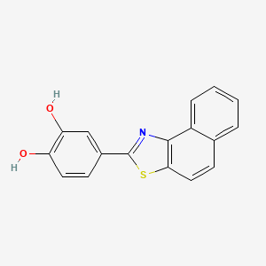 molecular formula C17H11NO2S B1206565 2-(3,4-Dihydroxyphenyl)naphtho(1,2-d)thiazole CAS No. 91874-98-5