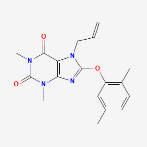 8-(2,5-Dimethylphenoxy)-1,3-dimethyl-7-prop-2-enylpurine-2,6-dione