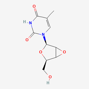2,4(1H,3H)-Pyrimidinedione, 1-(2,3-anhydro-beta-D-lyxofuranosyl)-5-methyl-