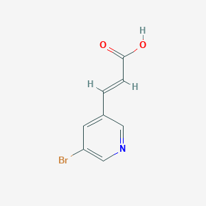 molecular formula C8H6BrNO2 B12065760 (E)-3-(5-Bromopyridin-3-YL)acrylic acid CAS No. 118419-98-0