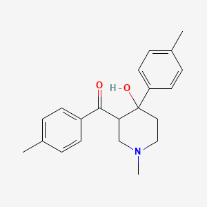 3-(4-Methylbenzoyl)-4-(4-methylphenyl)-1-methylpiperidine-4-ol