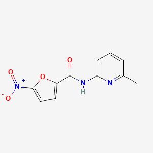 molecular formula C11H9N3O4 B1206579 N-(6-methyl-2-pyridyl)-5-nitro-2-furamide 