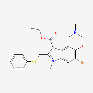 molecular formula C22H24BrN2O3S+ B12065833 3-Methyloxazinane Arbidol 