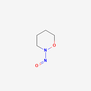molecular formula C4H8N2O2 B1206589 N-Nitrosotetrahydro-1,2-oxazin CAS No. 40548-68-3