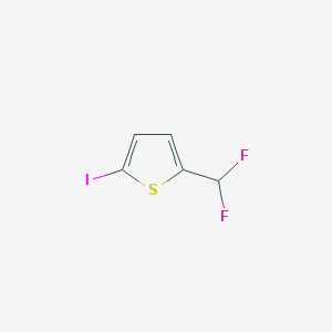 molecular formula C5H3F2IS B12065903 2-(Difluoromethyl)-5-iodo-thiophene 