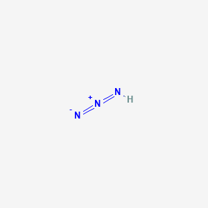 B1206601 Hydrazoic acid CAS No. 7782-79-8