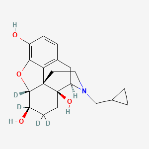 molecular formula C20H25NO4 B12066067 (4R,4aS,7R,7aR,12bS)-3-[(2,2,3,3-tetradeuteriocyclopropyl)methyl]-1,2,4,5,6,7,7a,13-octahydro-4,12-methanobenzofuro[3,2-e]isoquinoline-4a,7,9-triol CAS No. 1279034-32-0