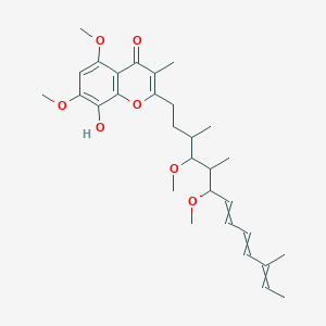 molecular formula C30H42O7 B1206613 stigmatellin 