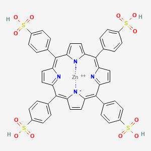 molecular formula C44H28N4O12S4Zn B12066171 Meso-tetra(4-sulfonatophenyl)porphine zn(ii) 