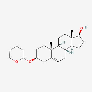 molecular formula C24H38O3 B1206623 Androstenediol 3-tetrahydropyranyl ether CAS No. 5419-51-2