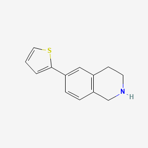 molecular formula C13H13NS B12066239 6-Thiophen-2-yl-1,2,3,4-tetrahydro-isoquinoline 