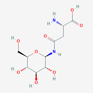 molecular formula C10H18N2O8 B1206628 N-糖基-L-天冬氨酸 