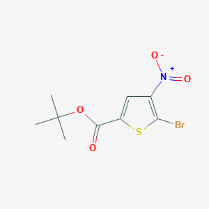 molecular formula C9H10BrNO4S B12066298 tert-Butyl 5-bromo-4-nitrothiophene-2-carboxylate CAS No. 62224-29-7