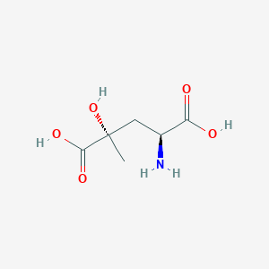 molecular formula C6H11NO5 B1206632 4-羟基-4-甲基谷氨酸 