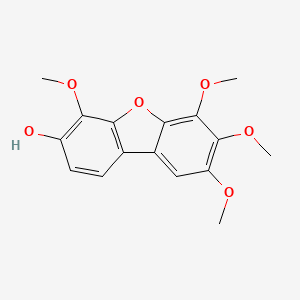 molecular formula C16H16O6 B1206634 beta-Cotonefuran CAS No. 161748-46-5