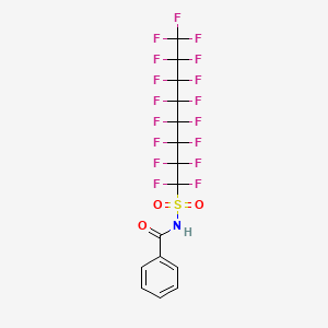 molecular formula C15H6F17NO3S B12066439 N-(1,1,2,2,3,3,4,4,5,5,6,6,7,7,8,8,8-Heptadecafluorooctane-1-sulfonyl)benzamide CAS No. 87988-75-8