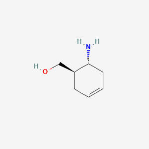 molecular formula C7H13NO B12066457 trans-(6-Amino-cyclohex-3-enyl)-methanol 