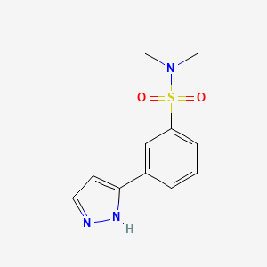 molecular formula C11H13N3O2S B12066479 N,N-Dimethyl-3-(1H-pyrazol-3-yl)benzenesulfonamide 